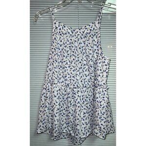 Sienna Sky Sleeveless Peplum Floral Top -- Small